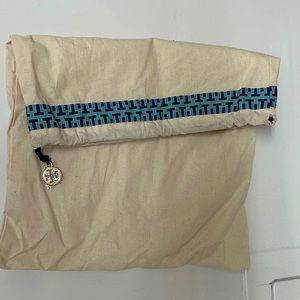 Tory Burch fabric sachel dust bag 12x15”